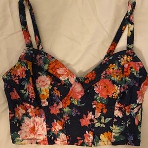 Flower crop top